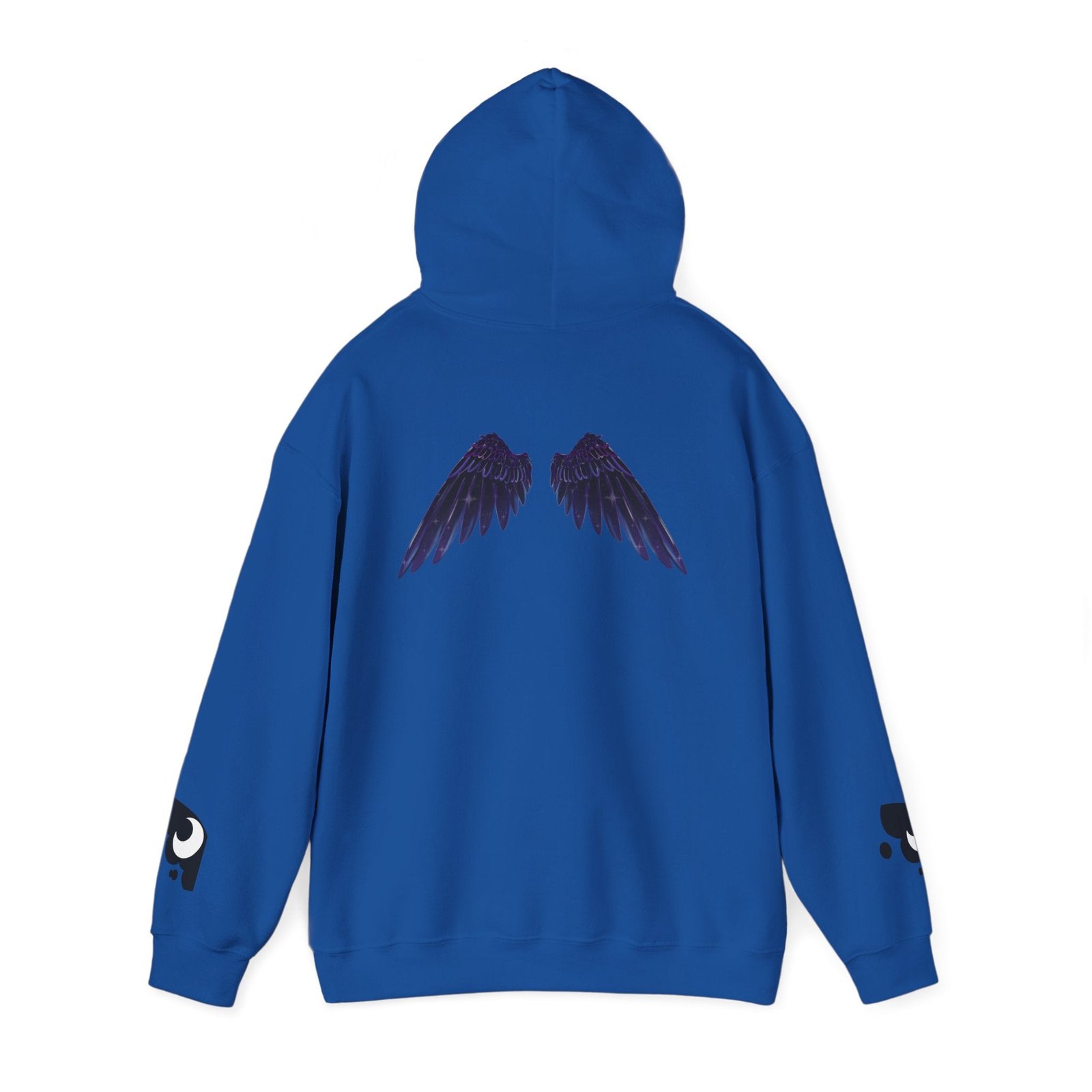 Lunar Alicorn Hoodie | Moody Moon Wings Alt Aesthetic Graphic Sweatshirt