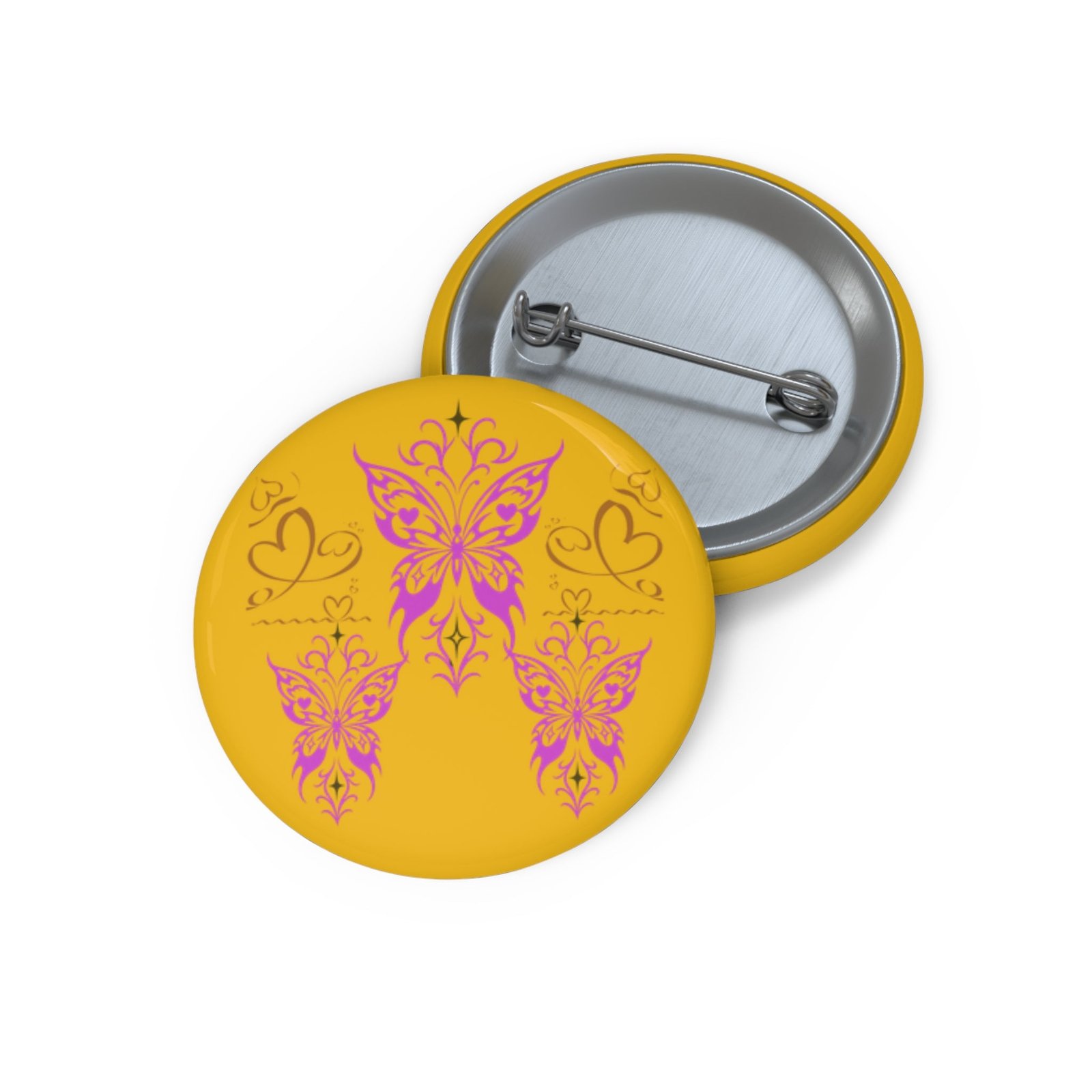 Butterfly Button Pin | Alt Fashion Kindness Fanart Pin