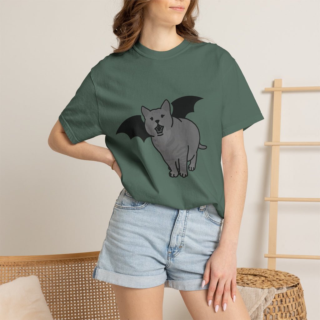 Bat Cat Unisex Tee | Gothic Alt Creature Graphic Tee