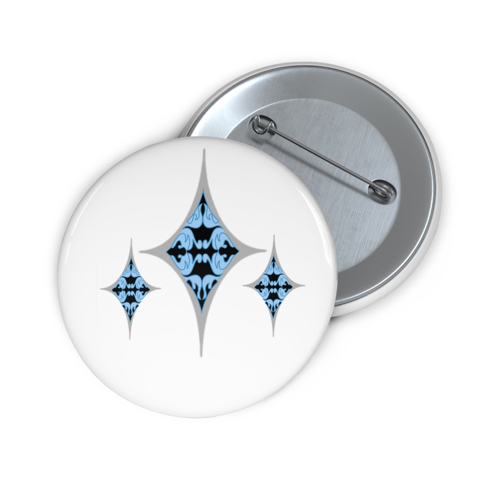 Blue Diamond Button Pin | Generosity Fanart Accessory