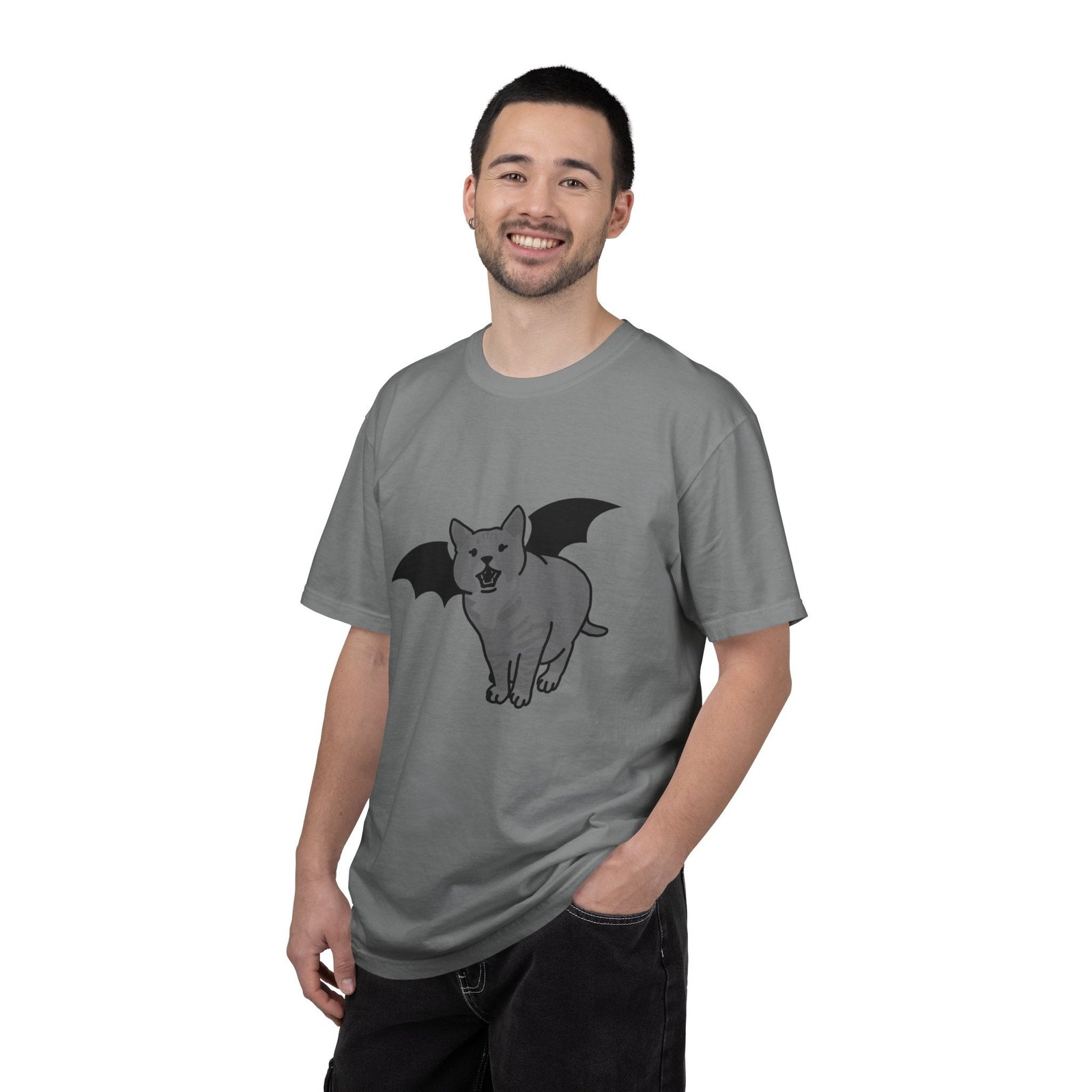 Bat Cat Unisex Tee | Gothic Alt Creature Graphic Tee