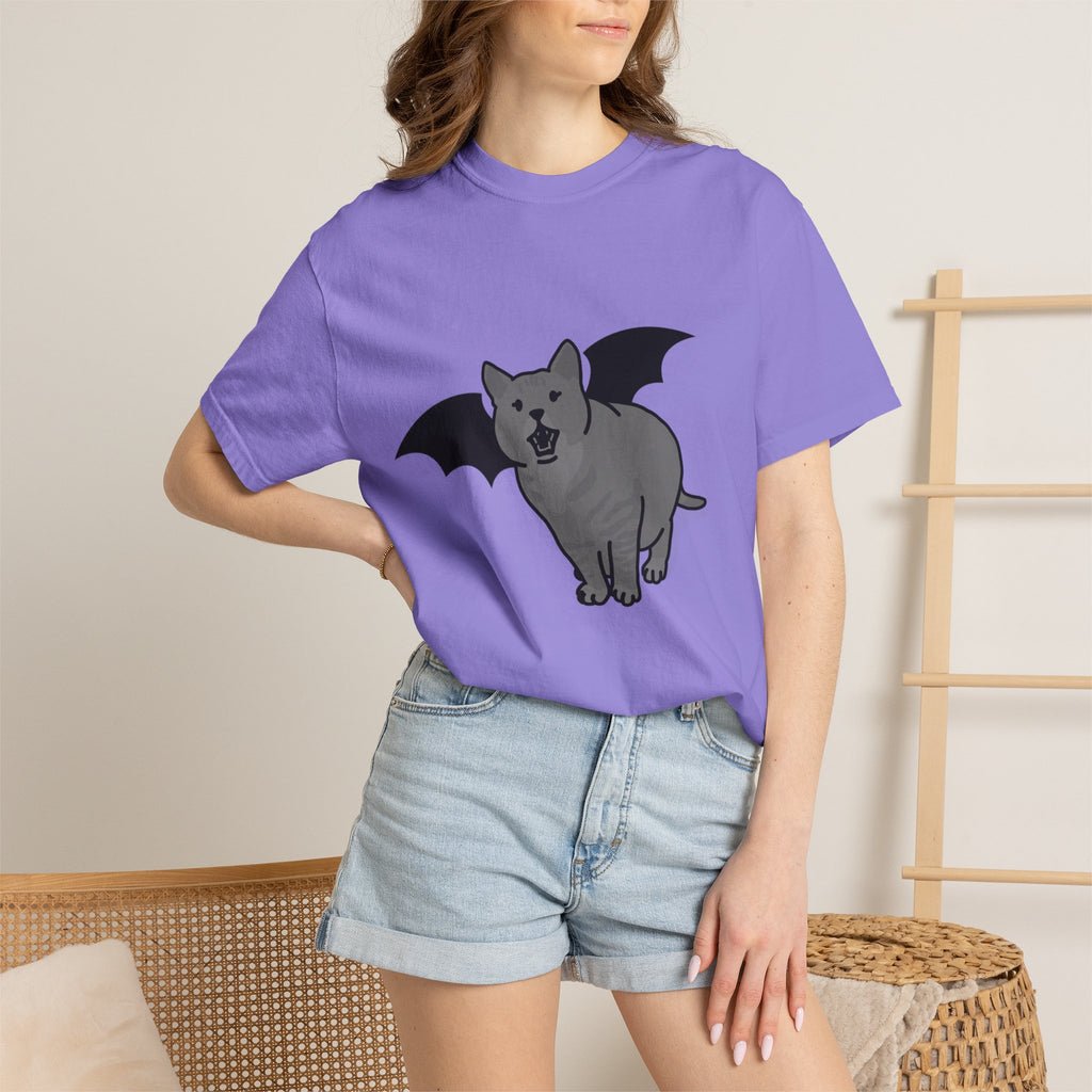 Bat Cat Unisex Tee | Gothic Alt Creature Graphic Tee