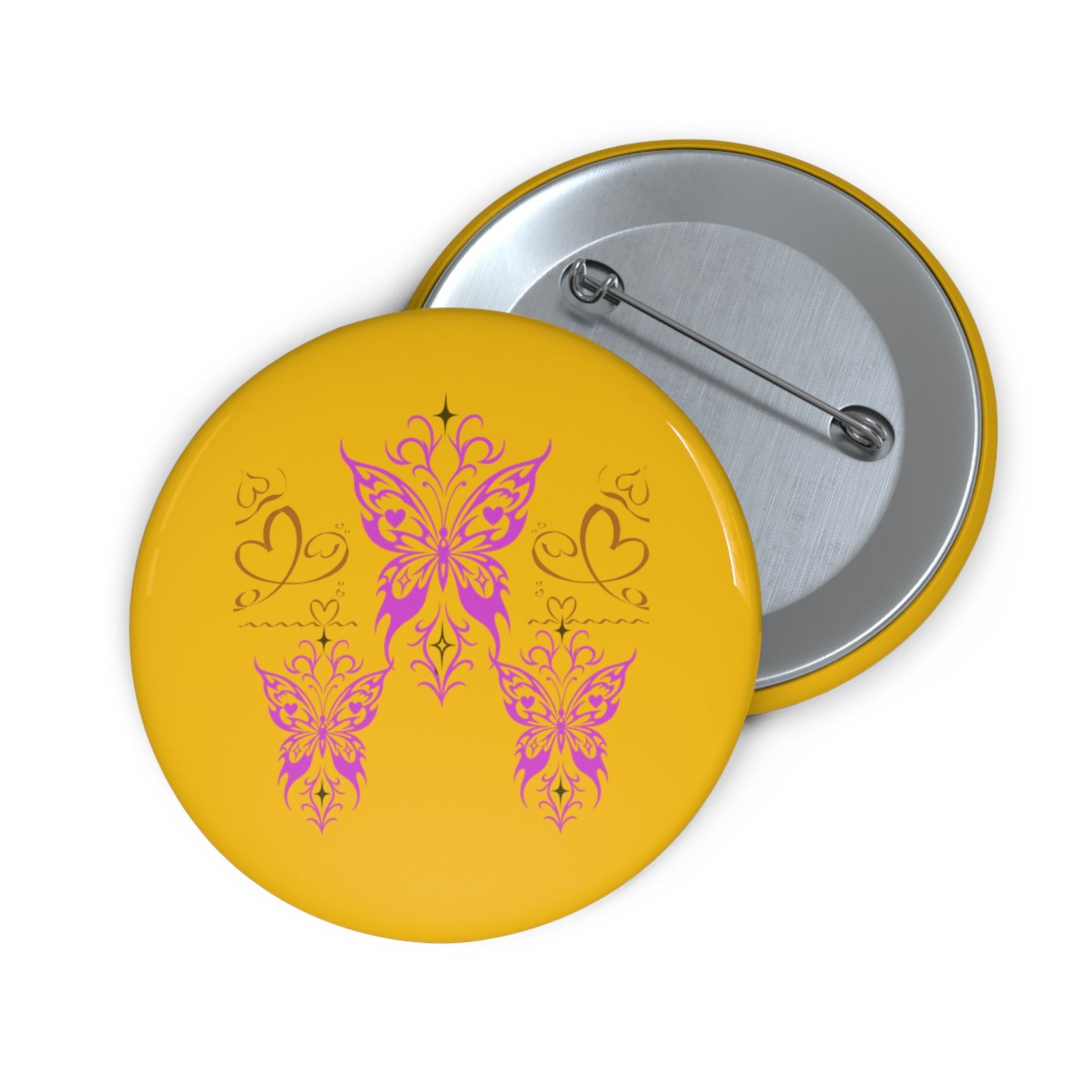 Butterfly Button Pin | Alt Fashion Kindness Fanart Pin