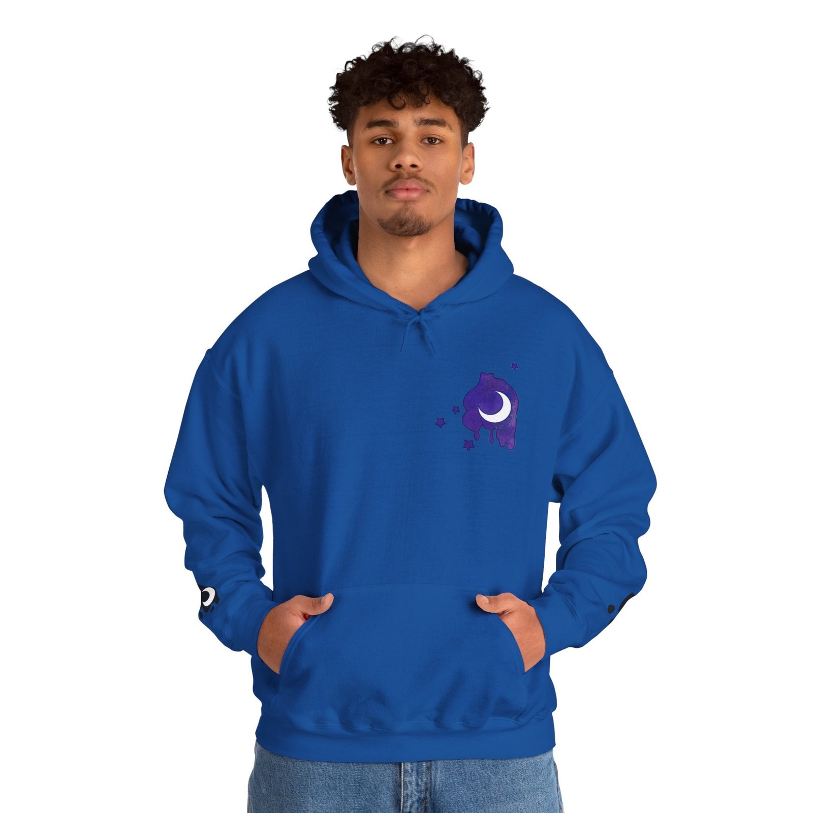 Lunar Alicorn Hoodie | Moody Moon Wings Alt Aesthetic Graphic Sweatshirt