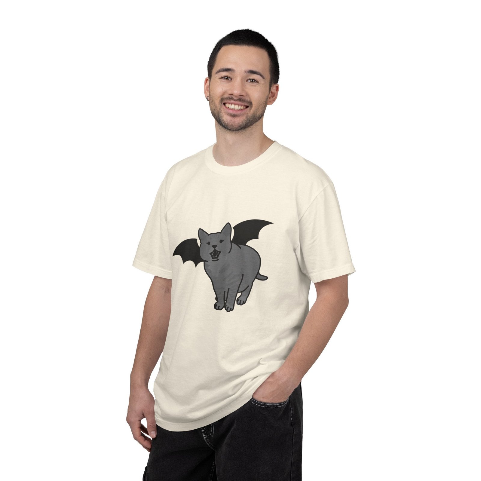 Bat Cat Unisex Tee | Gothic Alt Creature Graphic Tee