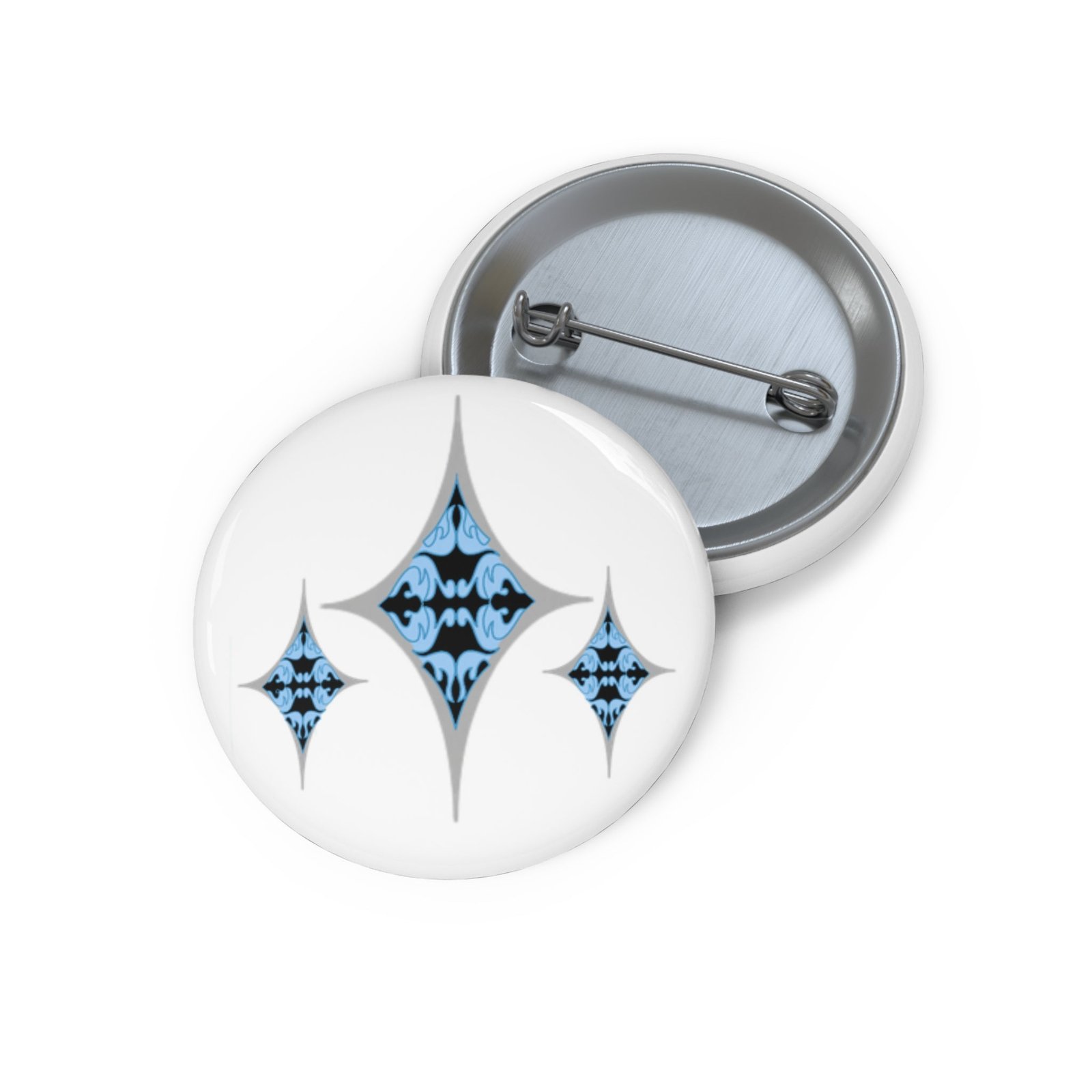 Blue Diamond Button Pin | Generosity Fanart Accessory