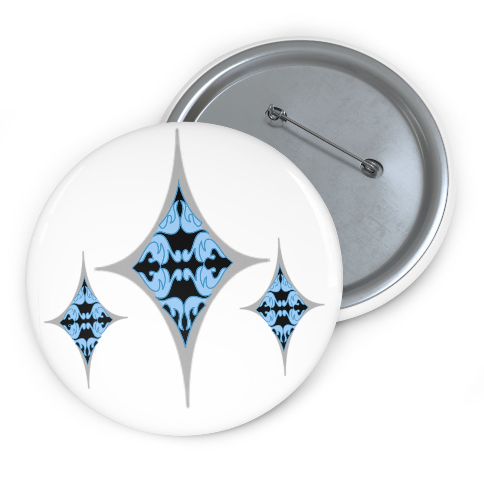 Blue Diamond Button Pin | Generosity Fanart Accessory