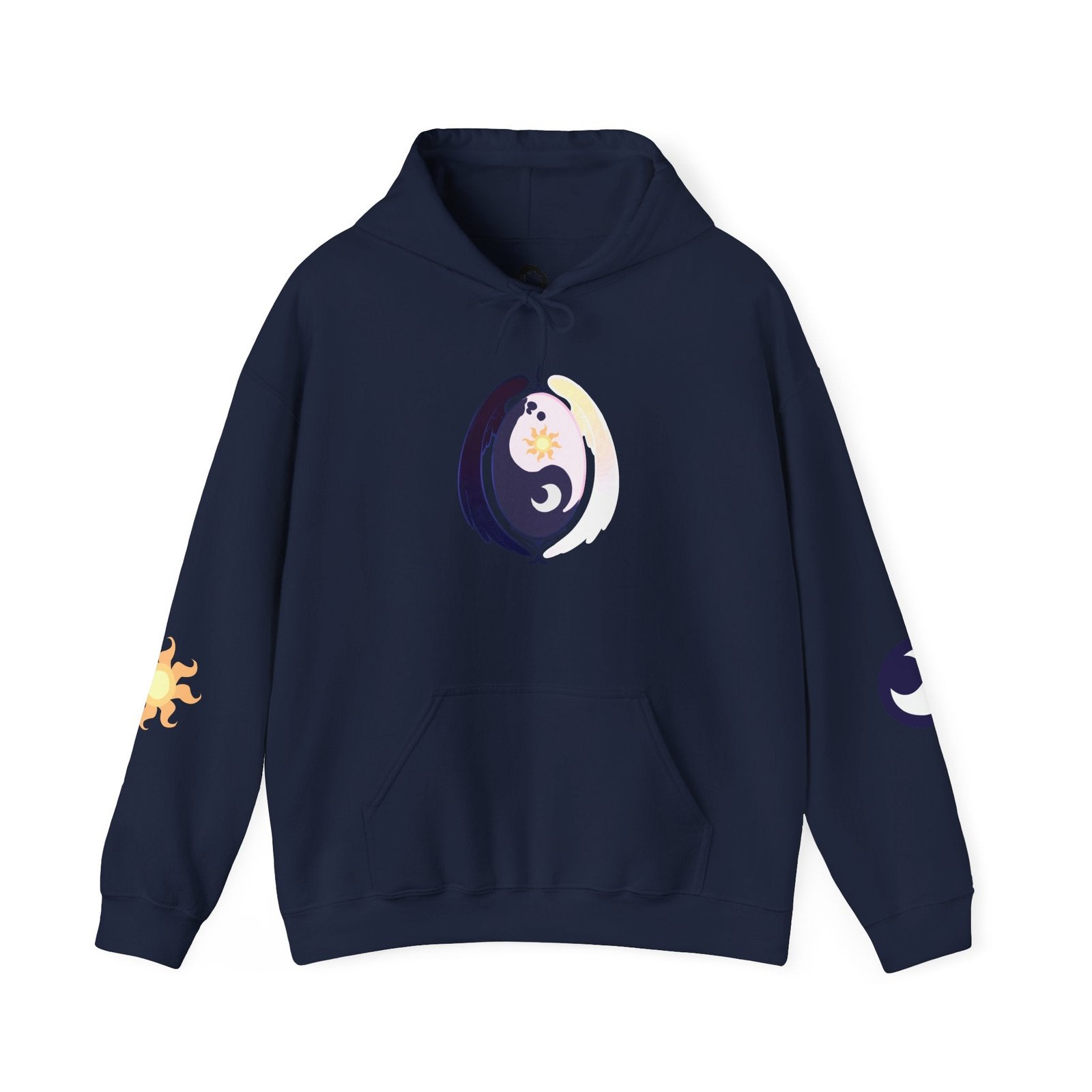 Lunar Celestial Alicorn Hoodie | Royal Sisters Alt Gothic Moon Sun Unisex Sweatshirt