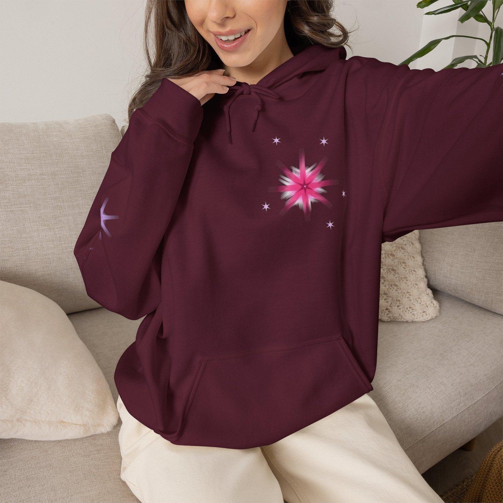 Magic Alicorn Sparkles Hoodie | Mythical Creature Alt Graphic Sweatshirt