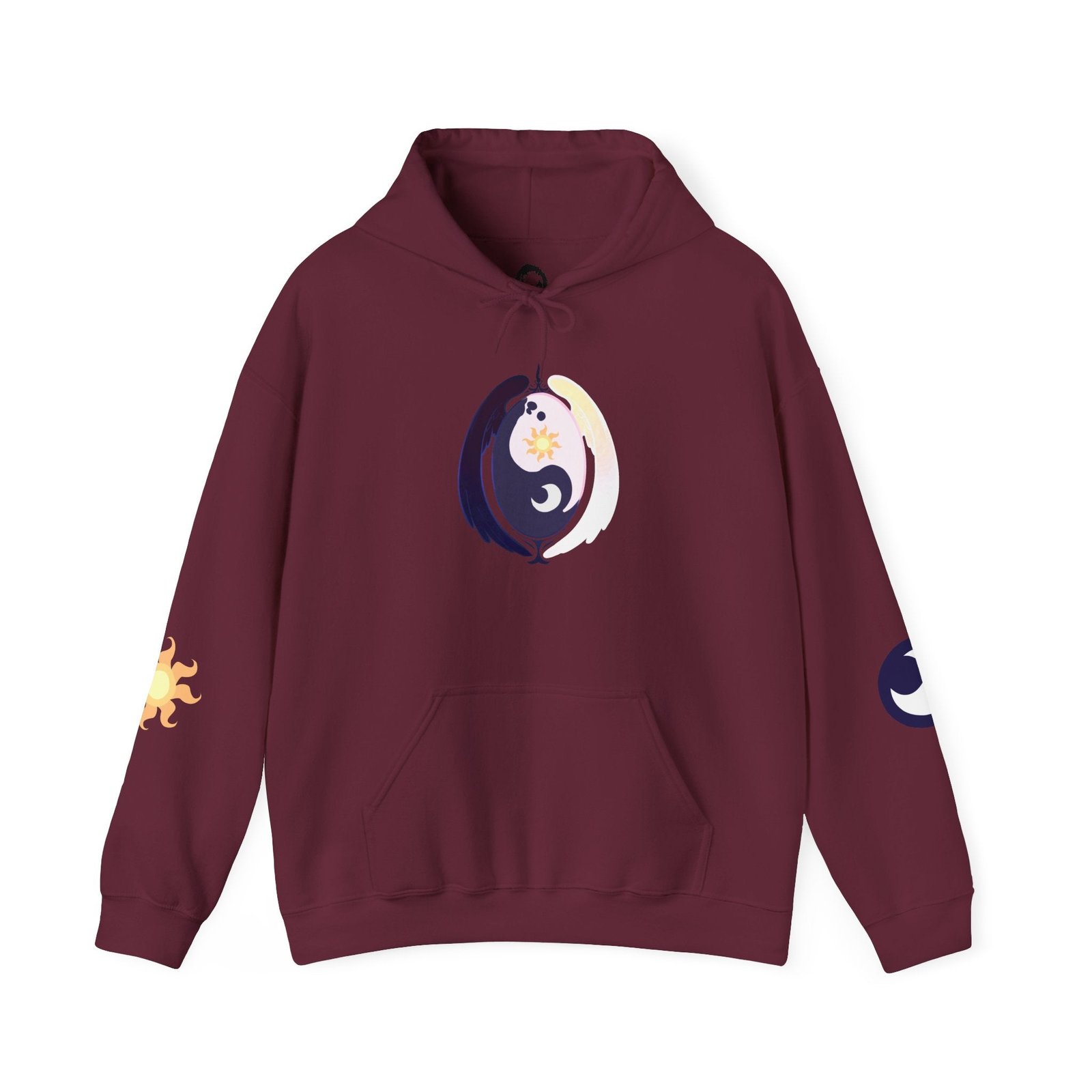 Lunar Celestial Alicorn Hoodie | Royal Sisters Alt Gothic Moon Sun Unisex Sweatshirt