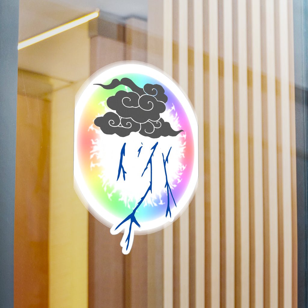 Storm Cloud Rainbow Vinyl Sticker | Loyalty Decal