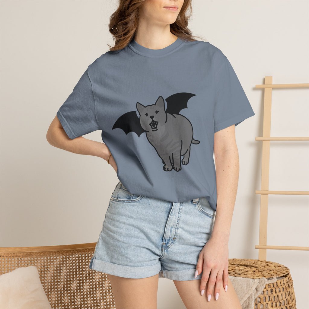 Bat Cat Unisex Tee | Gothic Alt Creature Graphic Tee