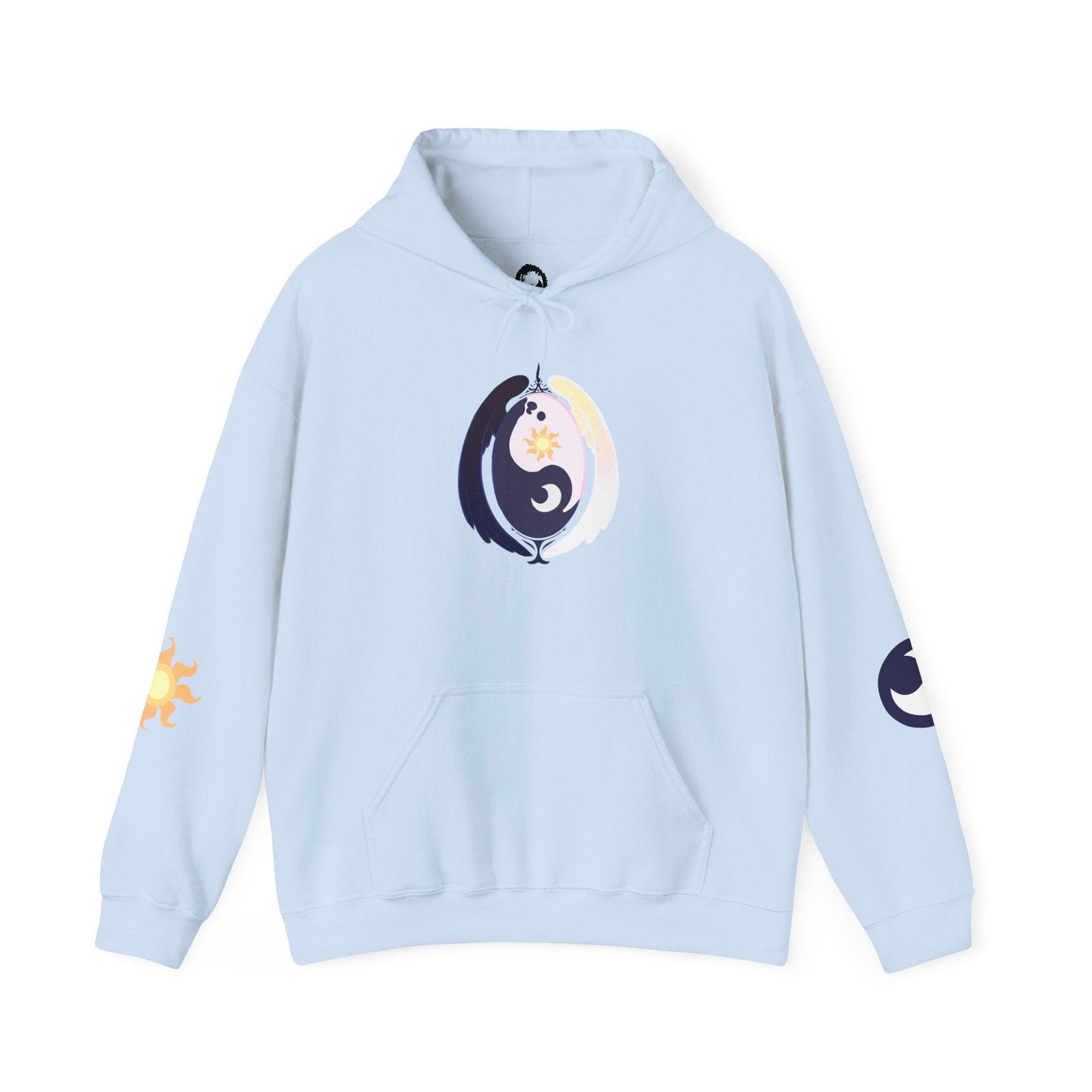 Lunar Celestial Alicorn Hoodie | Royal Sisters Alt Gothic Moon Sun Unisex Sweatshirt