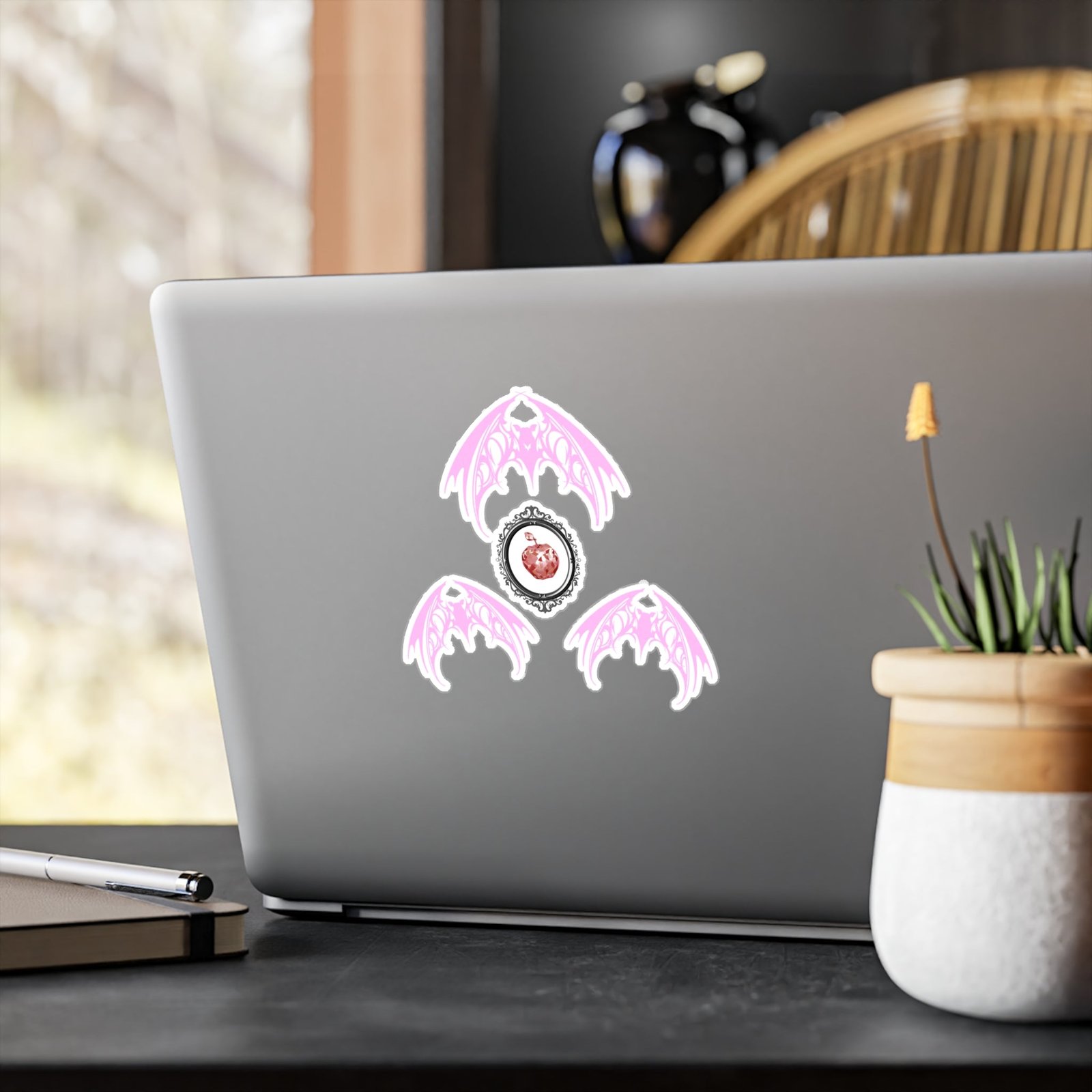 Fruit Bat Vinyl Decal Light Pink | Alt Creature Sticker