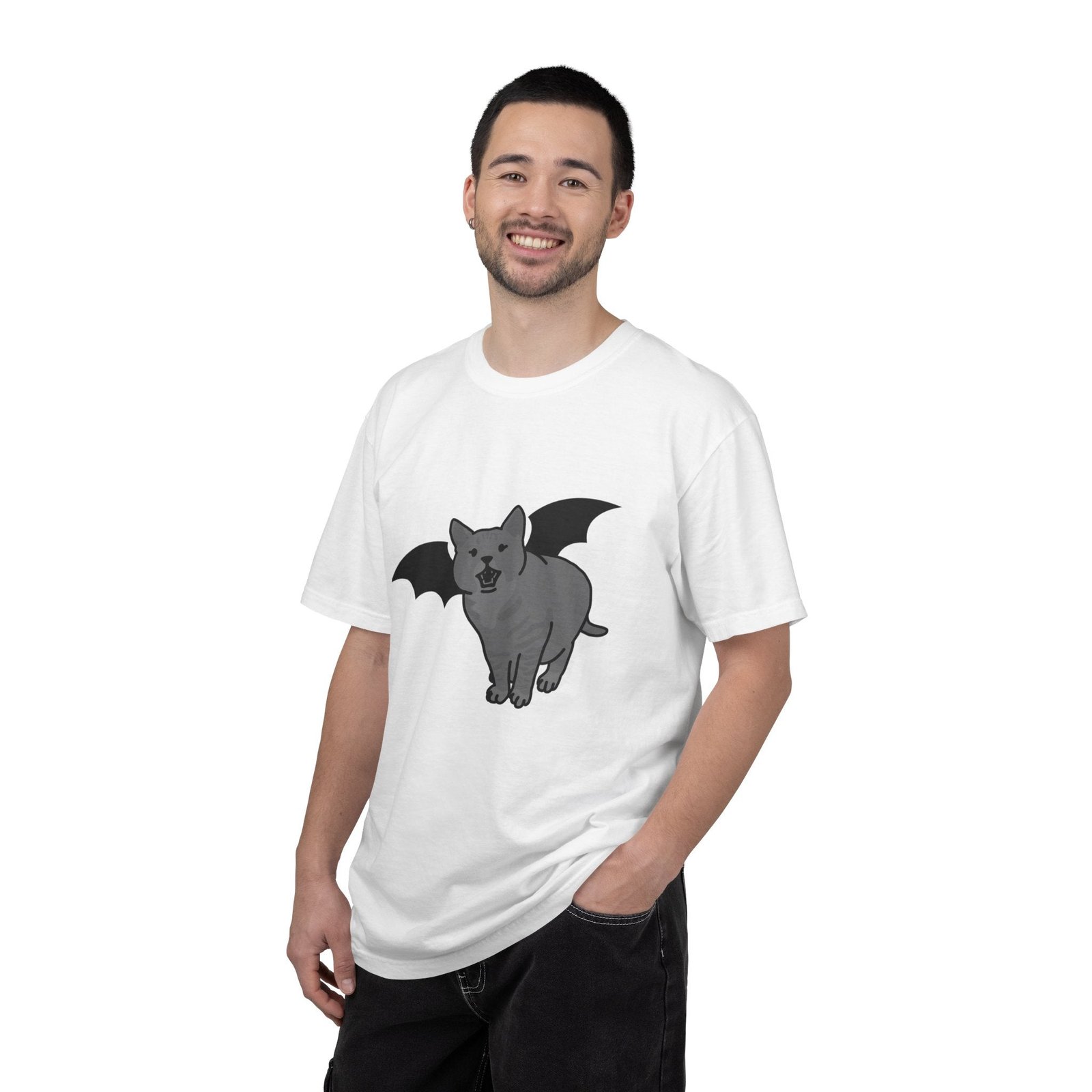 Bat Cat Unisex Tee | Gothic Alt Creature Graphic Tee
