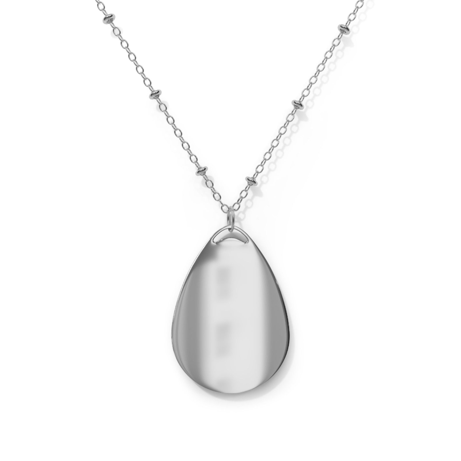 Crystal Apple Oval Necklace| Alt Creature Jewelry