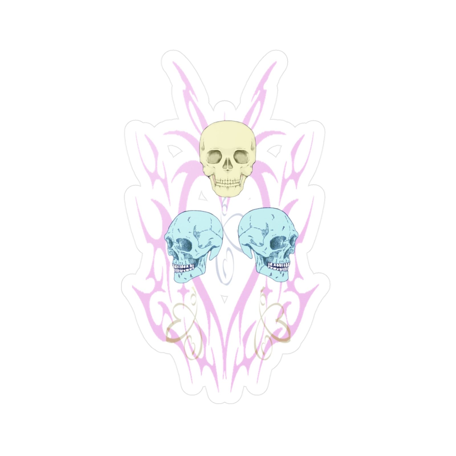 Skull Balloons Vinyl Decal | Punk Emo Alt Sticker