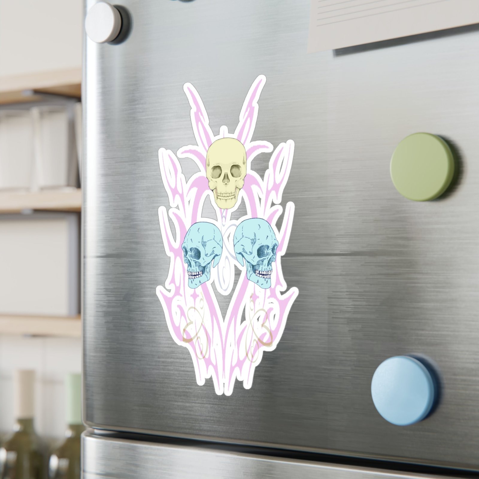 Skull Balloons Vinyl Decal | Punk Emo Alt Sticker